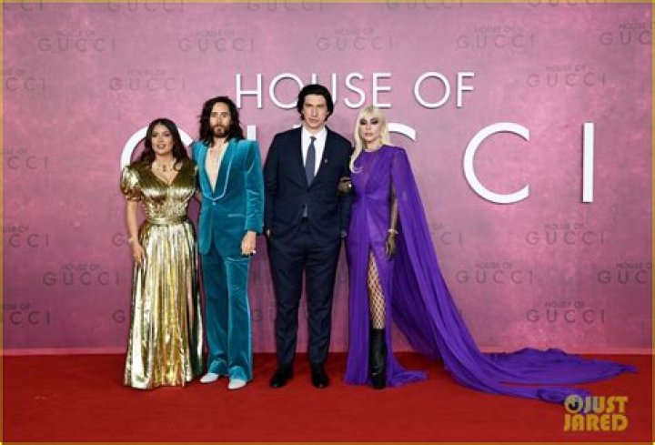 Adam Driver, Jared Leto, & Salma Hayek Join Lady Gaga at ‘House of Gucci’ Premiere