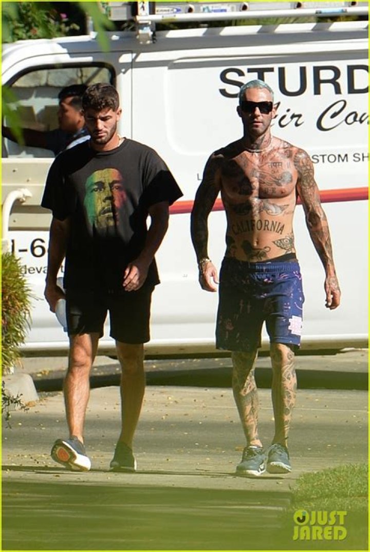 Adam Levine Puts His Tattoos on Display During a Shirtless Stroll in Maui