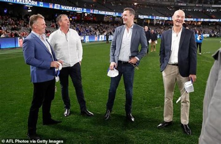 AFL legend Wayne Carey in heated clash with Anthony Stevens 20 years after affair with his wife