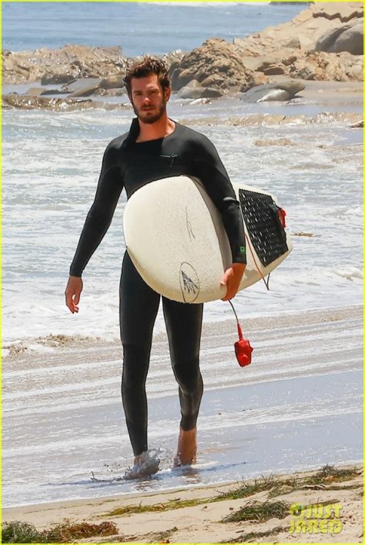 Andrew Garfield Goes Surfing Over Fourth of July Weekend in Malibu