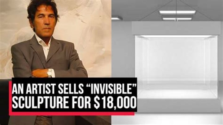 Artist sells invisible sculpture for over $18K
