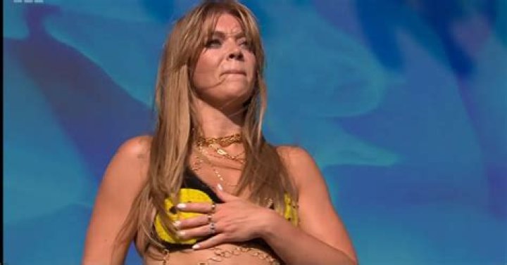 Becky Hill suffers X-rated Glastonbury wardrobe malfunction as she gives crowd 'arrest warning'