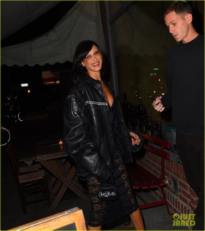 Bella Hadid Wears Lace Dress to Birthday Dinner with Boyfriend Marc Kalman & Sister Gigi Hadid