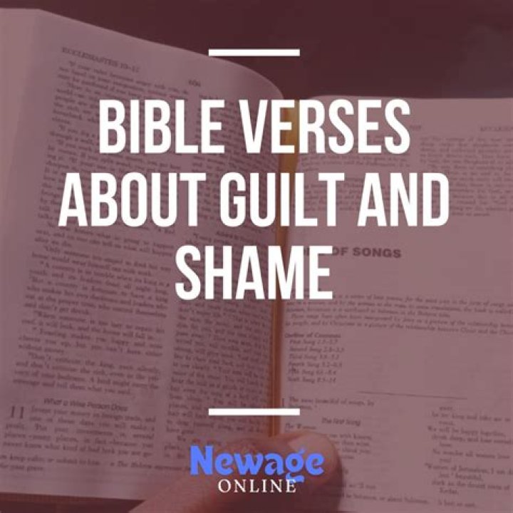 Bible verses about guilt and shame