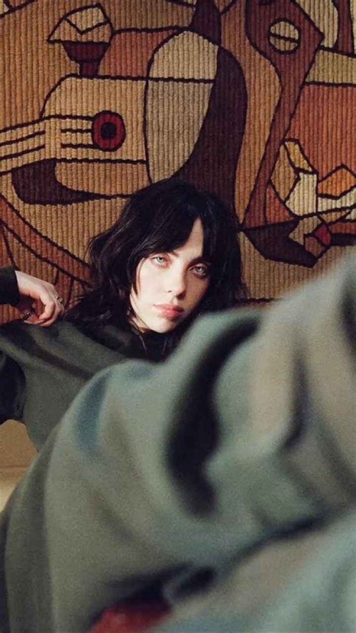 Billie Eilish poses in racy negligee for bedroom shoot