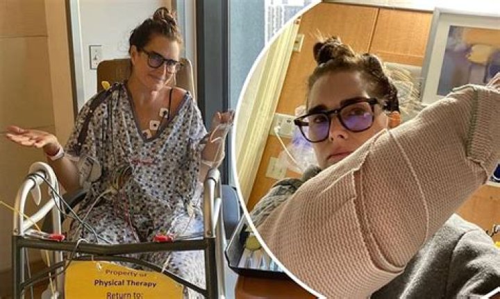 Brooke Shields shares snaps of herself in hospital after battling broken femur and staph infection