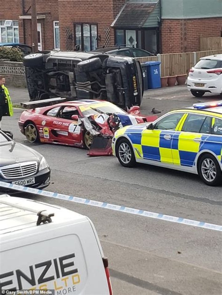 Burglar 'stole Ferrari racing car 20 minutes before smashing into parked Range Rover