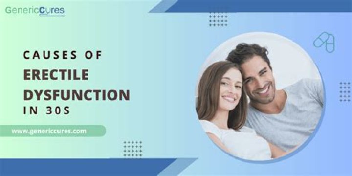 Causes of erectile dysfunction in 30s