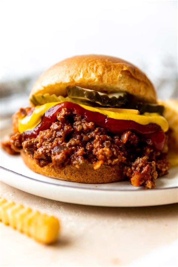Cheeseburger Sloppy Joes - Celebrating Sweets