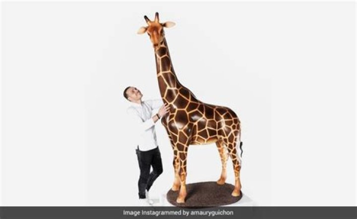 Chef's 8-Feet-Tall Chocolate Giraffe Wins Internet