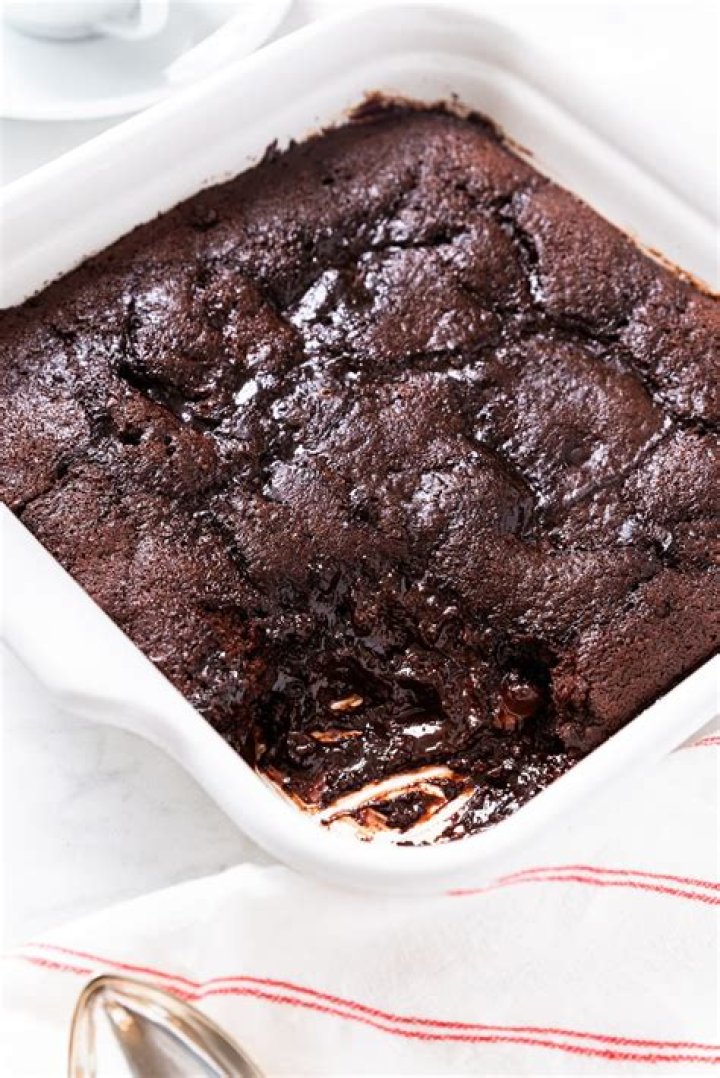 Fudgy Chocolate Pudding Cake - Celebrating Sweets
