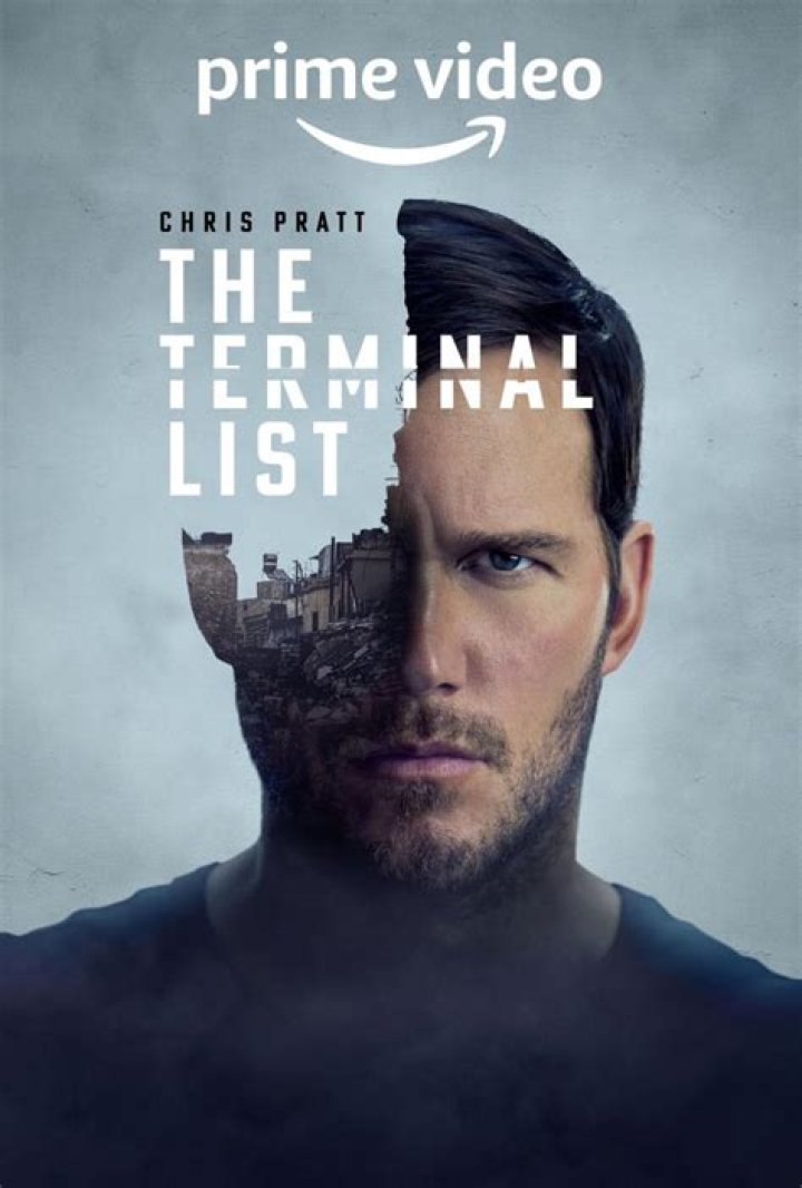 Chris Pratt has his gun at the ready while filming action scenes for The Terminal List