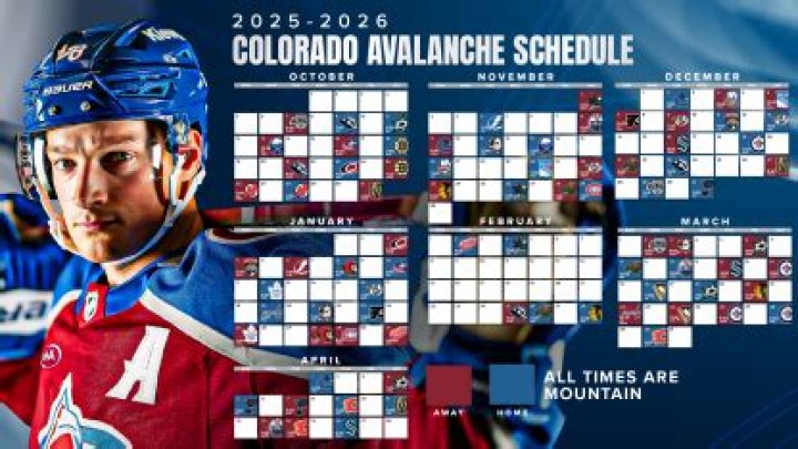 Colorado Avalanche announce 2022-2023 schedule
