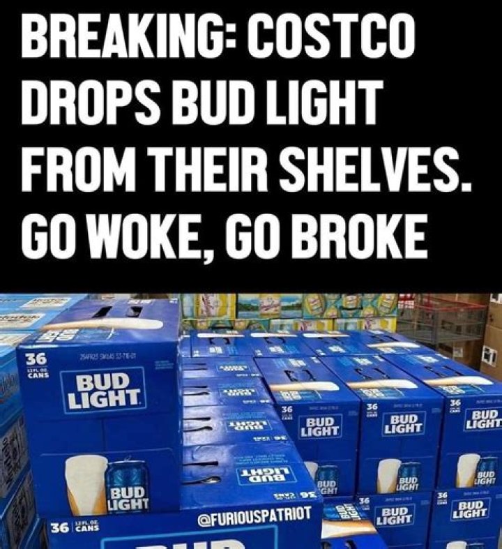 Costco Is Pulling Bud Light From Shelves