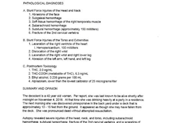 Disturbing Details Found In Tamla Horsford's Autopsy Report