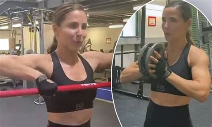 Elsa Pataky looks ripped during a gruelling workout with personal trainer