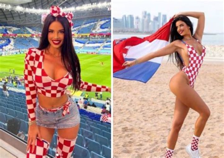 Despite Qatar’s Dress Code, Ex-Miss Croatia Keeps On Wearing ‘Body-Hugging Outfits’ At 2022 FIFA World Cup