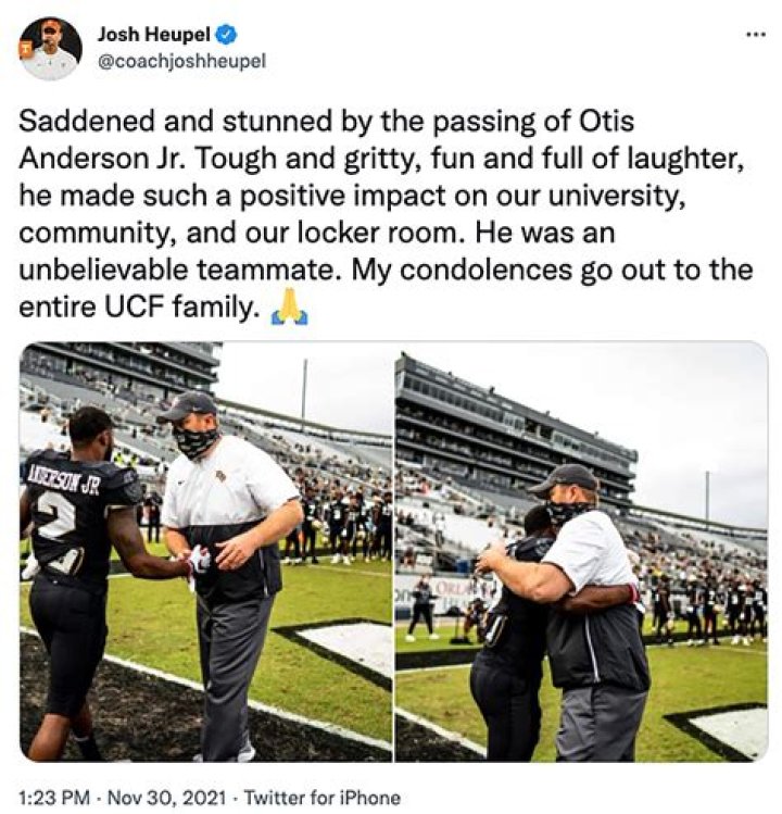 Ex-UCF running back Otis Anderson Jr. fatally shot by father