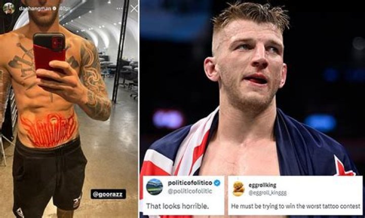 Fans mock UFC fighter after he got 'the worst tattoo EVER' in bizarre Instagram post... but is all as it seems?