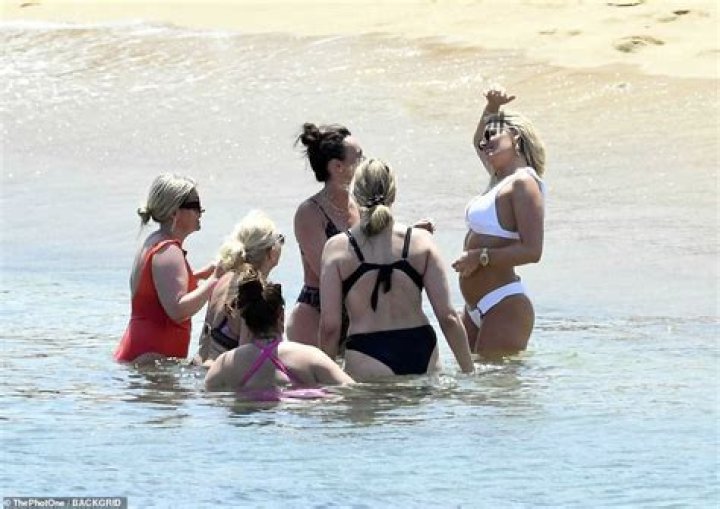 Ferne McCann shows off her curves while Danielle Armstrong suffers unfortunate photo blunder