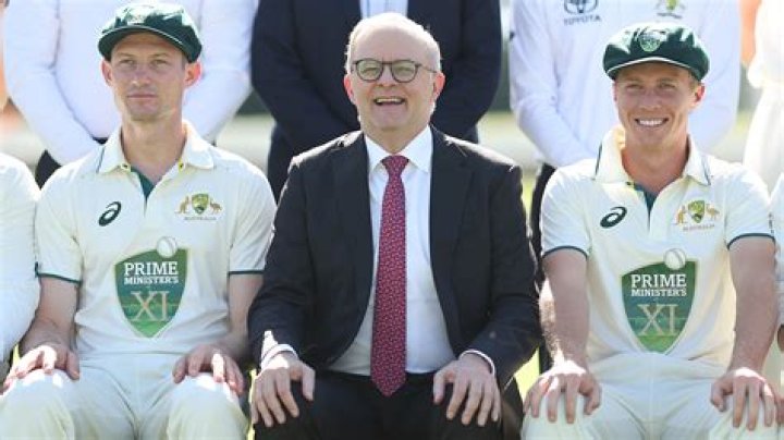 Fox Sports is busted running a racist slur about Pakistanis on coverage of the country's match against Albo's Prime Minister's XI side