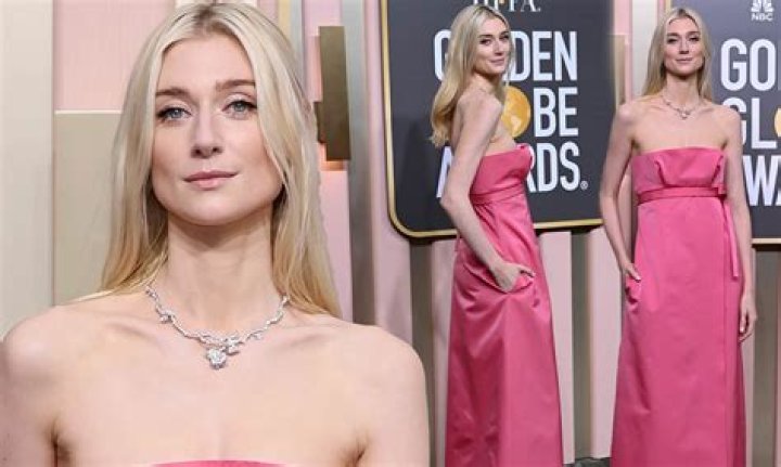 Golden Globes: The Crown star Elizabeth Debicki channels Marilyn Monroe in a floor-length pink gown