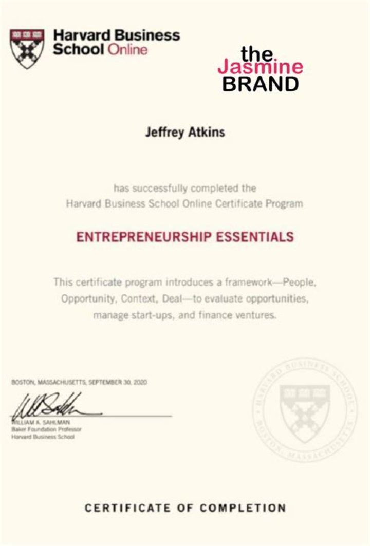 Ja Rule completes Harvard Business School's $1,050 'entrepreneurship essentials' certificate course