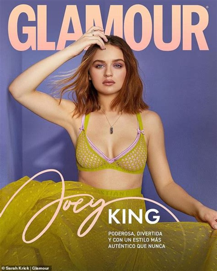 Joey King sizzles in bra and luxurious mesh skirt as she covers latest issue of Glamour Mexico