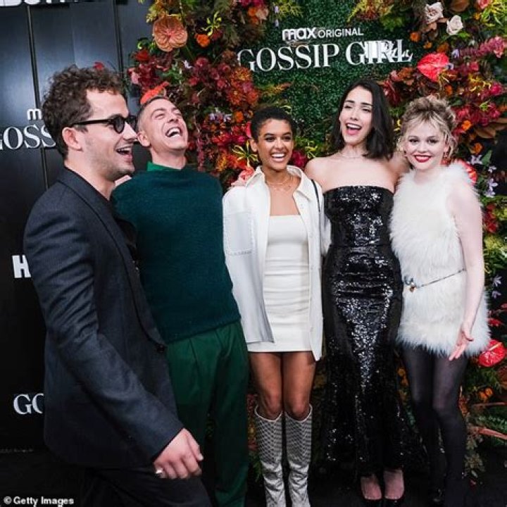 Jordan Alexander, Zion Moreno and Emily Alyn Lind step out in style for Gossip Girl in New York