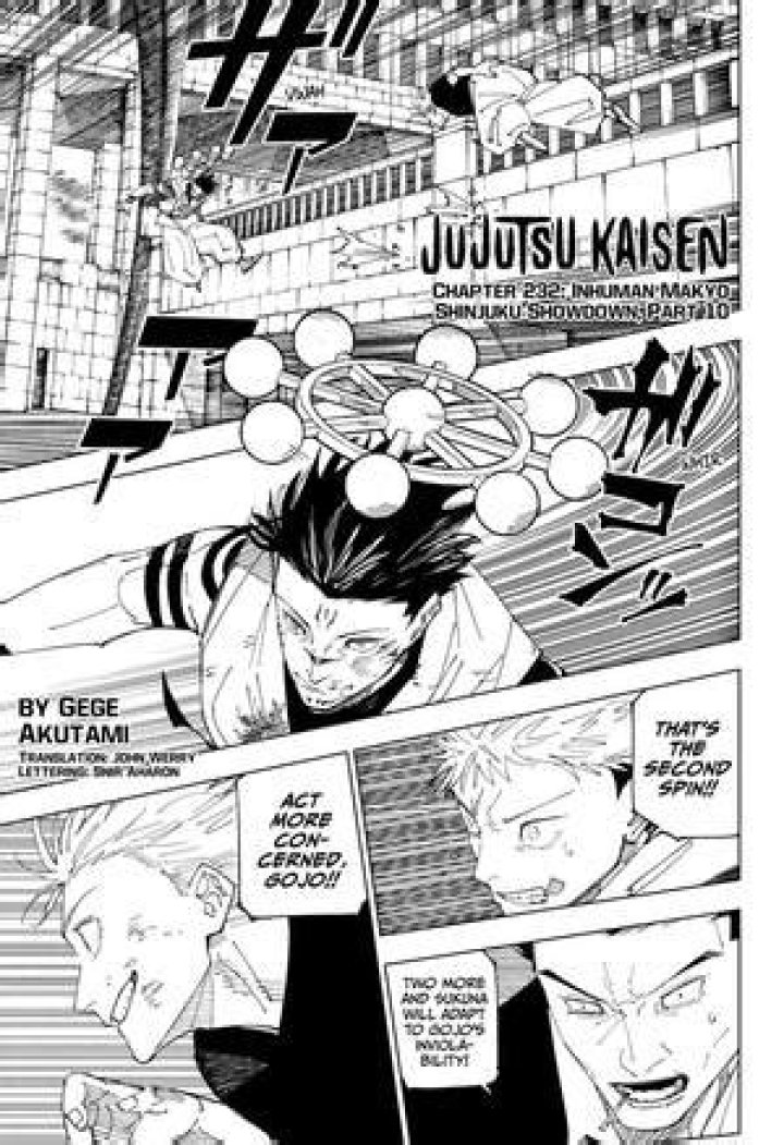 Jujutsu Kaisen Manga Chapter 232 Raw Scans, Spoilers and Full Summary