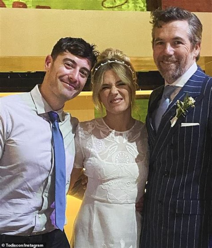 Just married! Offspring star Patrick Brammall ties the knot with Love Child's Harriet Dyer