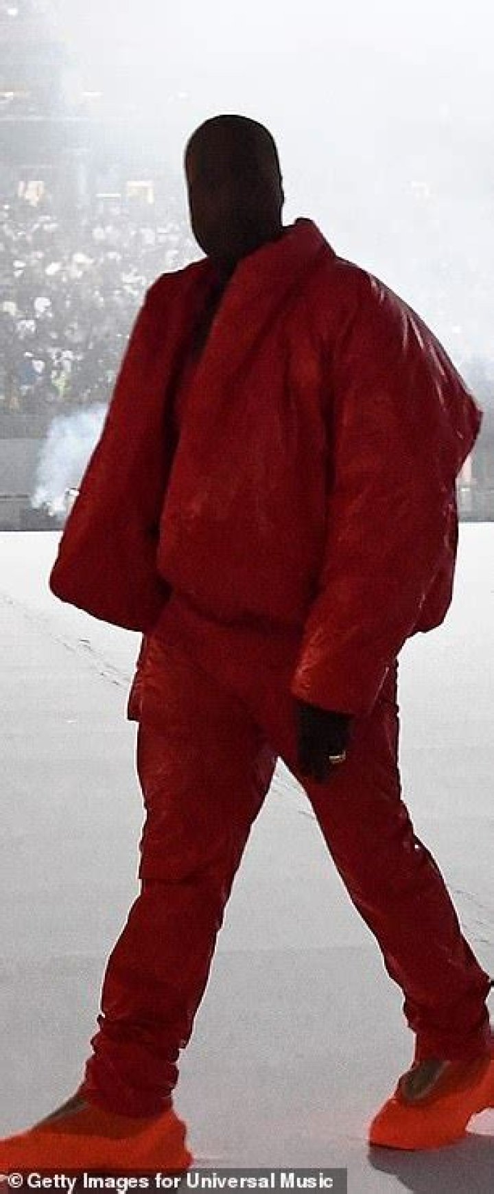 Kanye West divides fans with splashy outfit at Donda album release event