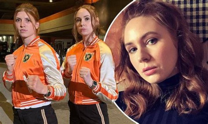Karen Gillan is ready for action as she and lookalike stunt double match on Gunpowder Milkshake set