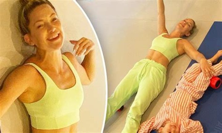 Kate Hudson stretches with daughter Rani, two, to inspire her to exercise as Goldie did with her