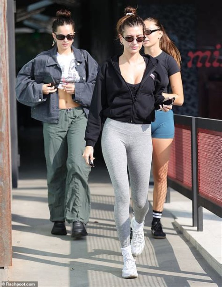 Kendall Jenner flaunts her toned abs while on her way to private Pilates session with Hailey Bieber