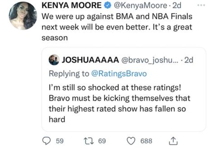 Kenya Moore Addresses RHOA Ratings Drop After New Lows