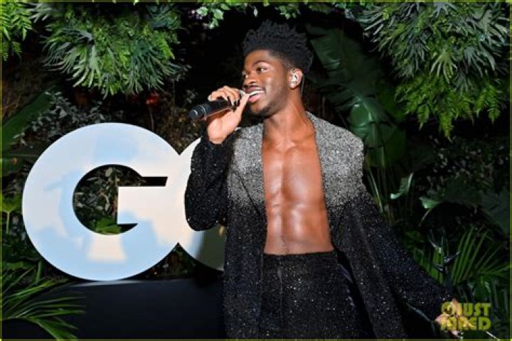 Lil Nas X Goes Shirtless For Performance During GQ Men of the Year Party 2021