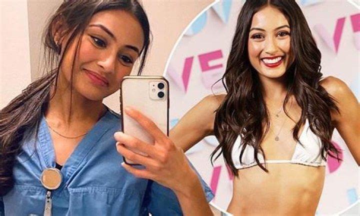 Love Island bombshell Priya Gopaldas shows off her natural without makeup while working in hospital 