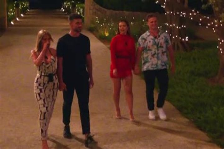 Love Island fans horrified as Faye and Sharon hold hands with new boys Chuggs and Liam – calling it ‘awkward’