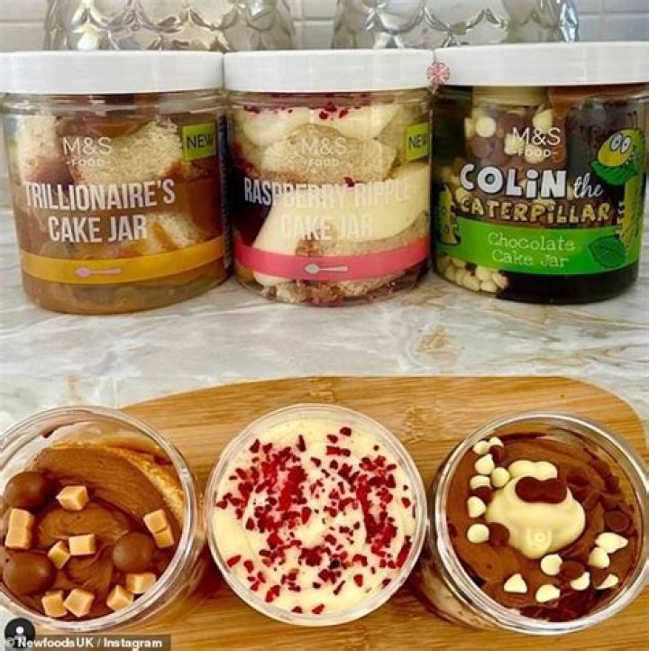 Marks & Spencer launches 'cake in a jar' range including Colin the Caterpillar and Raspberry Ripple