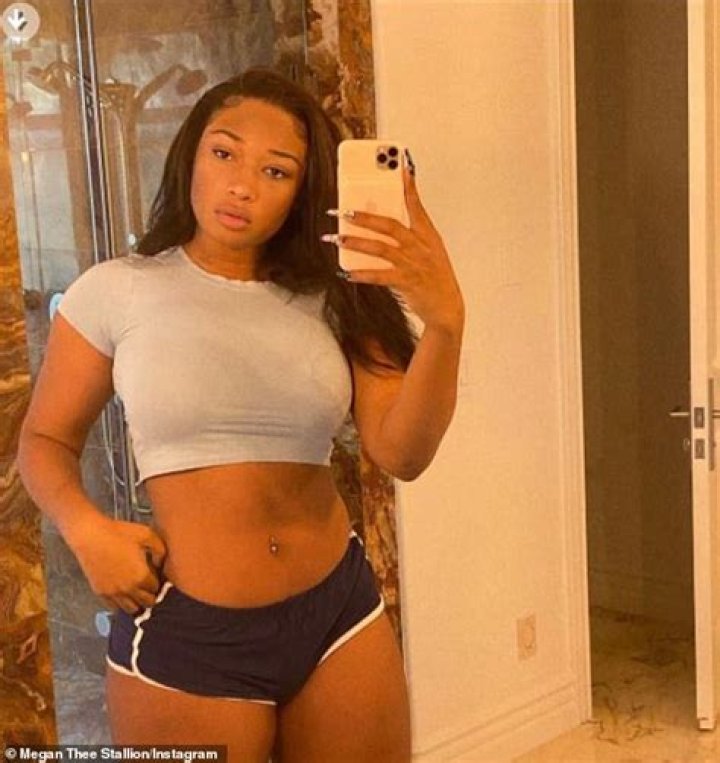 Megan Thee Stallion sports booty shorts and runs on the treadmill during her 'rest day' at home