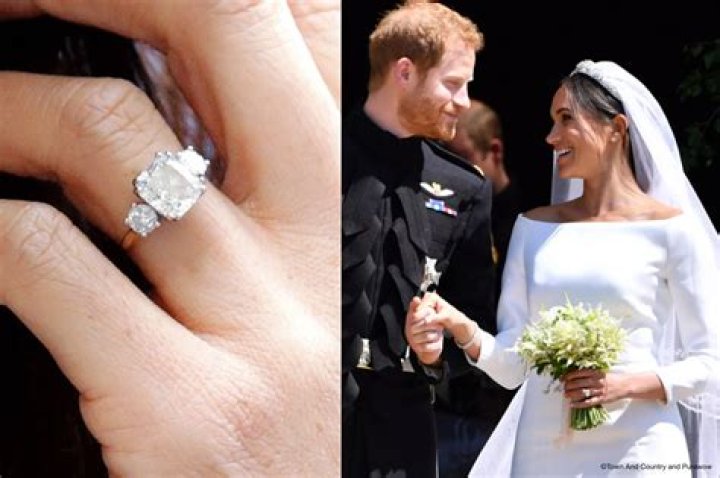 Meghan Markle's £300,000 engagement ring was upgraded with 'scallop diamonds' - pictures