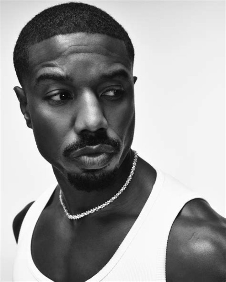 Michael B Jordan models green outfit outside Good Morning America