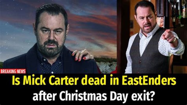 Mick Carter is dramatically killed off of EastEnders as he swims to his death