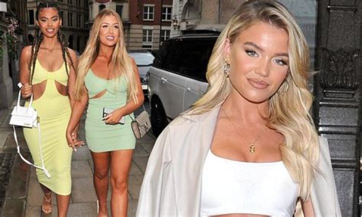 Molly Smith showcases her toned abs in white crop top as she joins Sophie Piper and Jess Gale