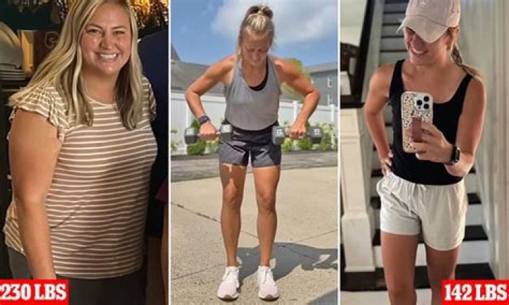 Mother, 31, whose weight hit 230LBS after she had three children reveals how she lost a staggering 80LBS 'naturally' in less than a year without sticking to a rigid diet