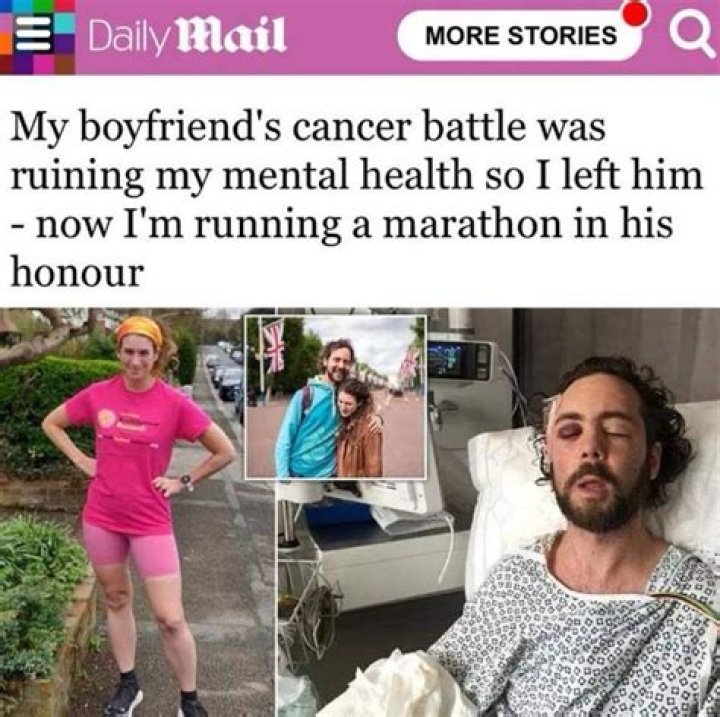 My boyfriend's cancer so ruining my mental health so I left him