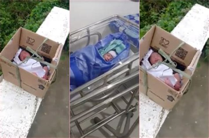 Newborn baby abandoned in cardboard box on Alaska street in FREEZING 1 degree weather had ‘please help me’ note