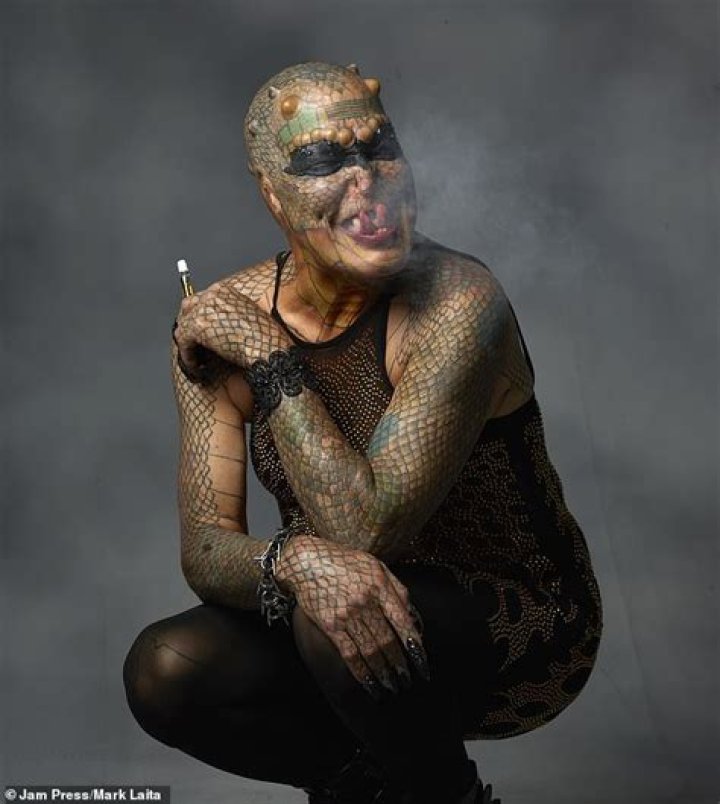 Non-binary body modification enthusiast spent $83,500 to become a 'human dragon'