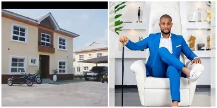 Obi Cubana, Adesua, Others React As Alex Ekubo Unveils Mansion